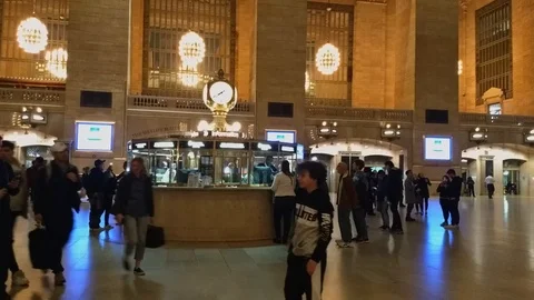 Grand Central Terminal Hyperlapse Stock Footage 96515745