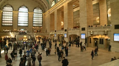 Grand Central Terminal Interior Video stock 93555182