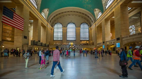 Grand Central Terminal Main Concourse Stock Footage 38494718