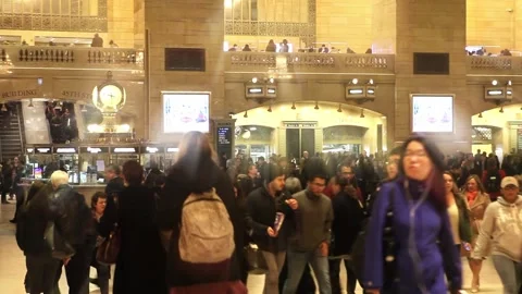 Grand Central Terminal Main Concourse Rush Hour New York City Stock Footage 140801620
