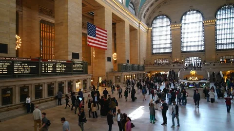 Grand Central Terminal, view of main concourse Stock-Footage 86220495