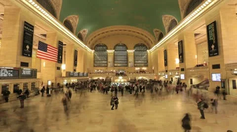 Grand Central Timelapse Stock Footage 20615099