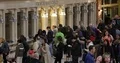 Grand Central Train Station Ticket Hall in New York City Crowd of People Commute 4k or 4k+ Resolution