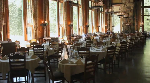 GRAND DINING ROOM Stock Footage 28837238