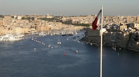 The Grand Harbour, Malta Stock Footage 12202376