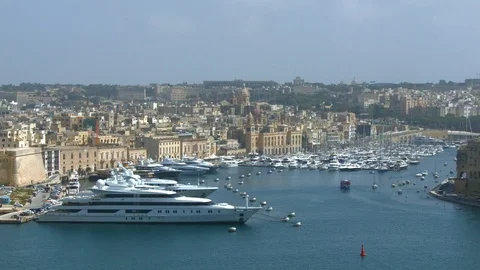 The Grand Harbour, Malta 스톡 동영상 89134852