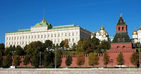 Grand Kremlin palace Stock Footage 97861766