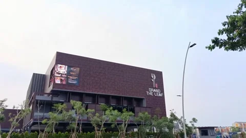Grand the leaf restaurant in the PIK 2 Stock Footage 281153445