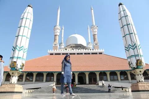 The Grand Mosque of Central Java Fotos de archivo