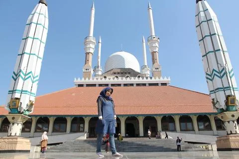 The Grand Mosque of Central Java Fotos Stock