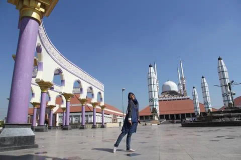 The Grand Mosque of Central Java Fotos Stock