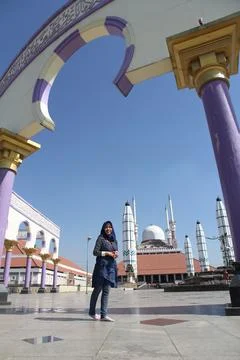 The Grand Mosque of Central Java Fotos Stock