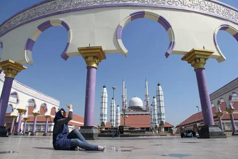 The Grand Mosque of Central Java Fotos Stock