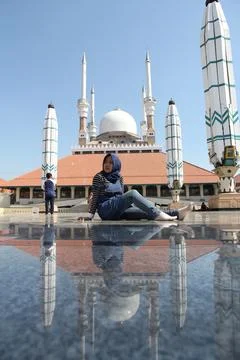 The Grand Mosque of Central Java Fotos Stock