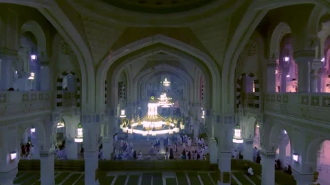 The Grand Mosque in Mecca,on September 2, 2022 Stock Footage 280129511