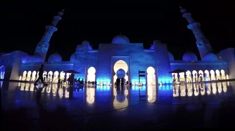 Grand Mosque Sheikh Al Zayed, Abu Dhabi Stock Footage 59979717