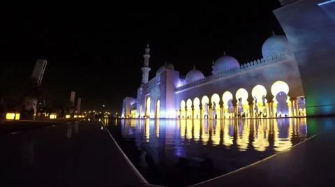 Grand Mosque Sheikh Al Zayed, Abu Dhabi Stock Footage 59979723