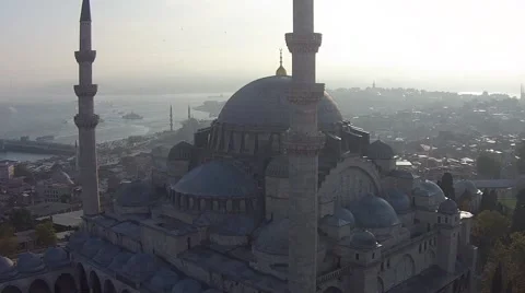 Grand Mosque Süleymaniye, Istanbul Stock Footage