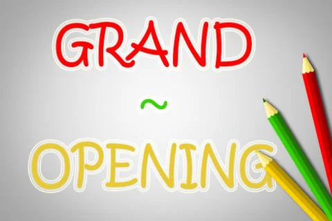 Grand opening concept Stock Illustration