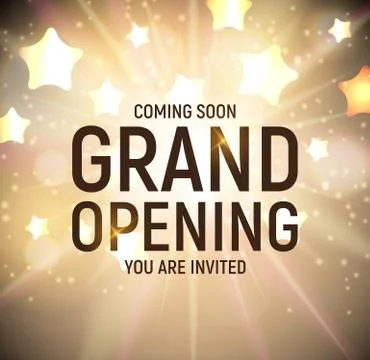 Grand opening concept.  Illustration Illustrazione stock