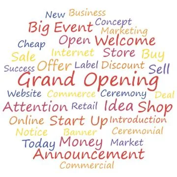 Grand opening Stock Illustration