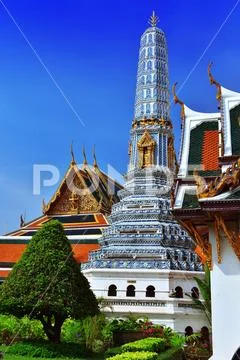 Grand Palace in Bangkok, one of the most popular tourist attractions in Thail Stock Photos