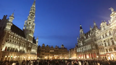 Grand Place, Brussels Stock Footage 46006801