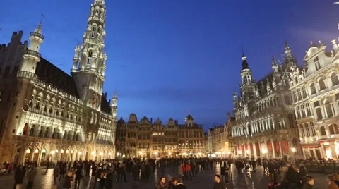 Grand Place, Brussels Stock Footage 46007041
