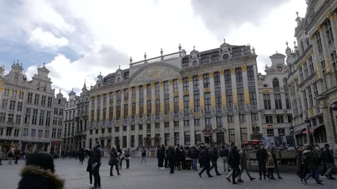 Grand Place In Brussels Stock Footage 73145668