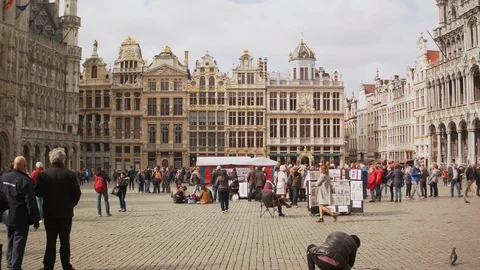 Grand Place in Brussels Stock Footage 105101426