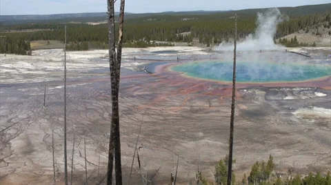 GRAND PRISMATIC-CAMERA PAN Video stock 23860103