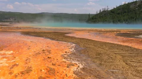 Grand Prismatic Spring Stock Footage 11415376
