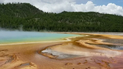 Grand Prismatic Spring Video stock 93324612
