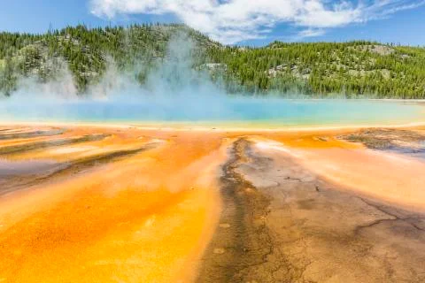 Grand Prismatic Spring Stock Photos