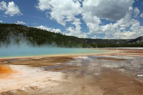 Grand Prismatic Spring Foto stock