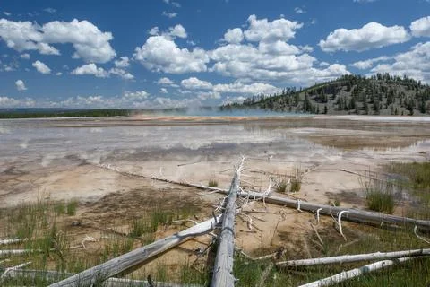 Grand Prismatic Spring Stock Photos