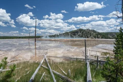 Grand Prismatic Spring Stock Photos