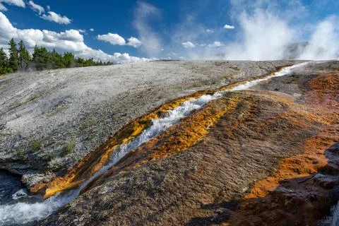 Grand Prismatic Spring Stock Photos