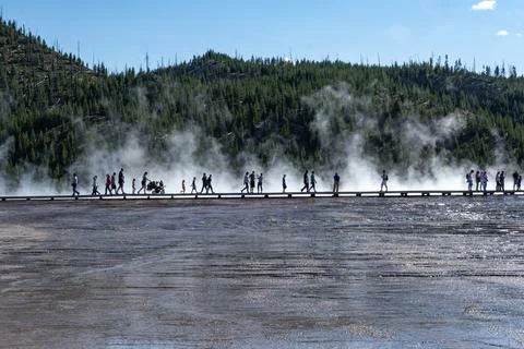 Grand Prismatic Spring Stock Photos