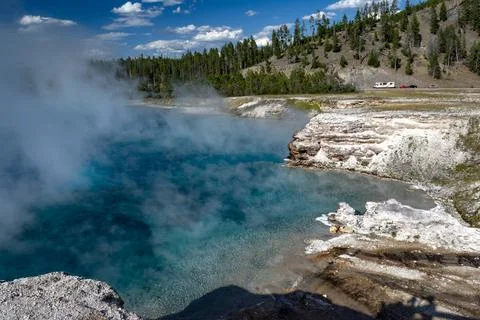 Grand Prismatic Spring Stock Photos