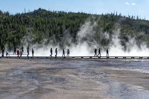 Grand Prismatic Spring Foto stock