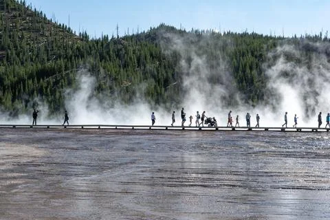 Grand Prismatic Spring Stock Photos