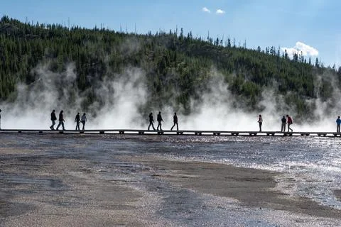 Grand Prismatic Spring Stock Photos