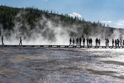 Grand Prismatic Spring Stock Photos