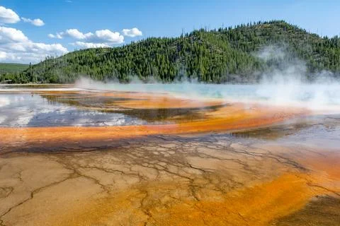 Grand Prismatic Spring Stock Photos