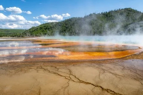Grand Prismatic Spring Stock Photos