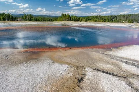Grand Prismatic Spring Stock Photos