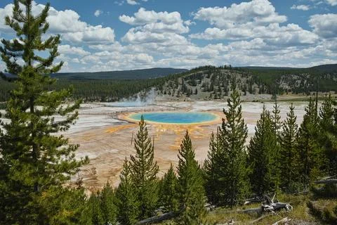 Grand Prismatic Spring Stock Photos
