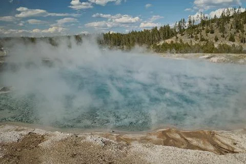 Grand Prismatic Spring Stock Photos