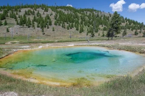 Grand Prismatic Spring Foto stock